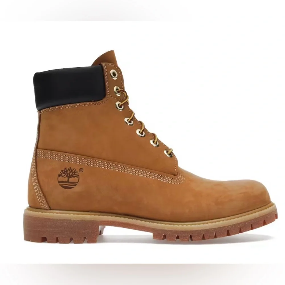 Timberland‎ Mens A12M1 Brown Leather Cream Canvas Mid Top Hiking Boots Size 10 Timberland | Shoes | Timberland Mens A2m1 Brown Leather  main image 3